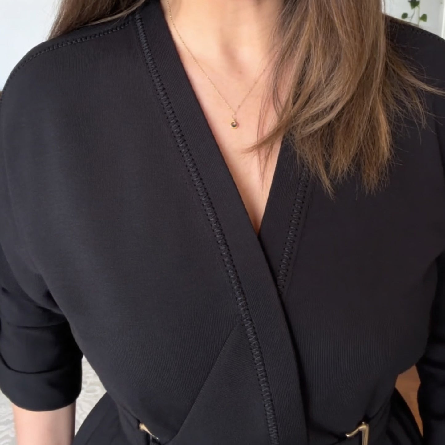 Women’s Elegant Midi Dress for Office Wear and Daily Fashion