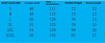 Men's Vertical Striped Short Sleeve Button Down Shirt
