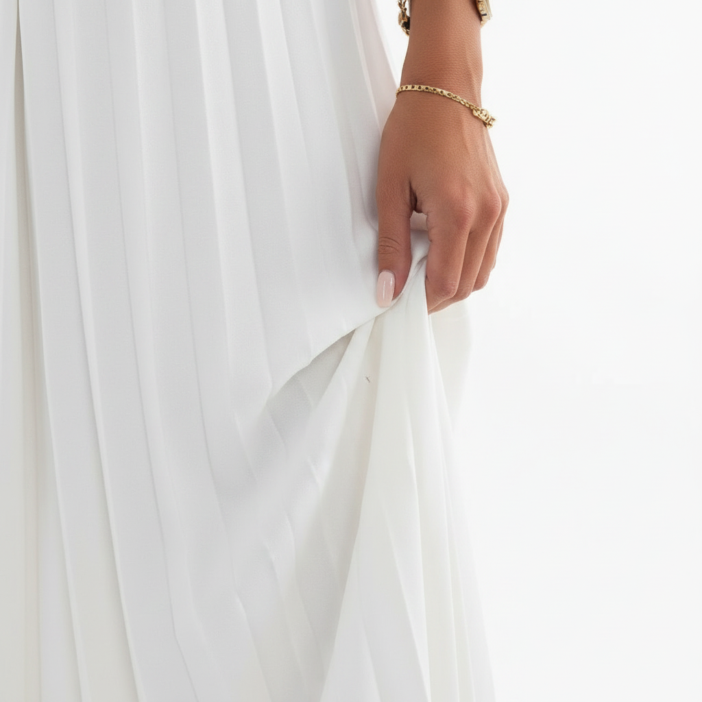 Women’s Sleeveless Pleated Wide Leg Pants Set
