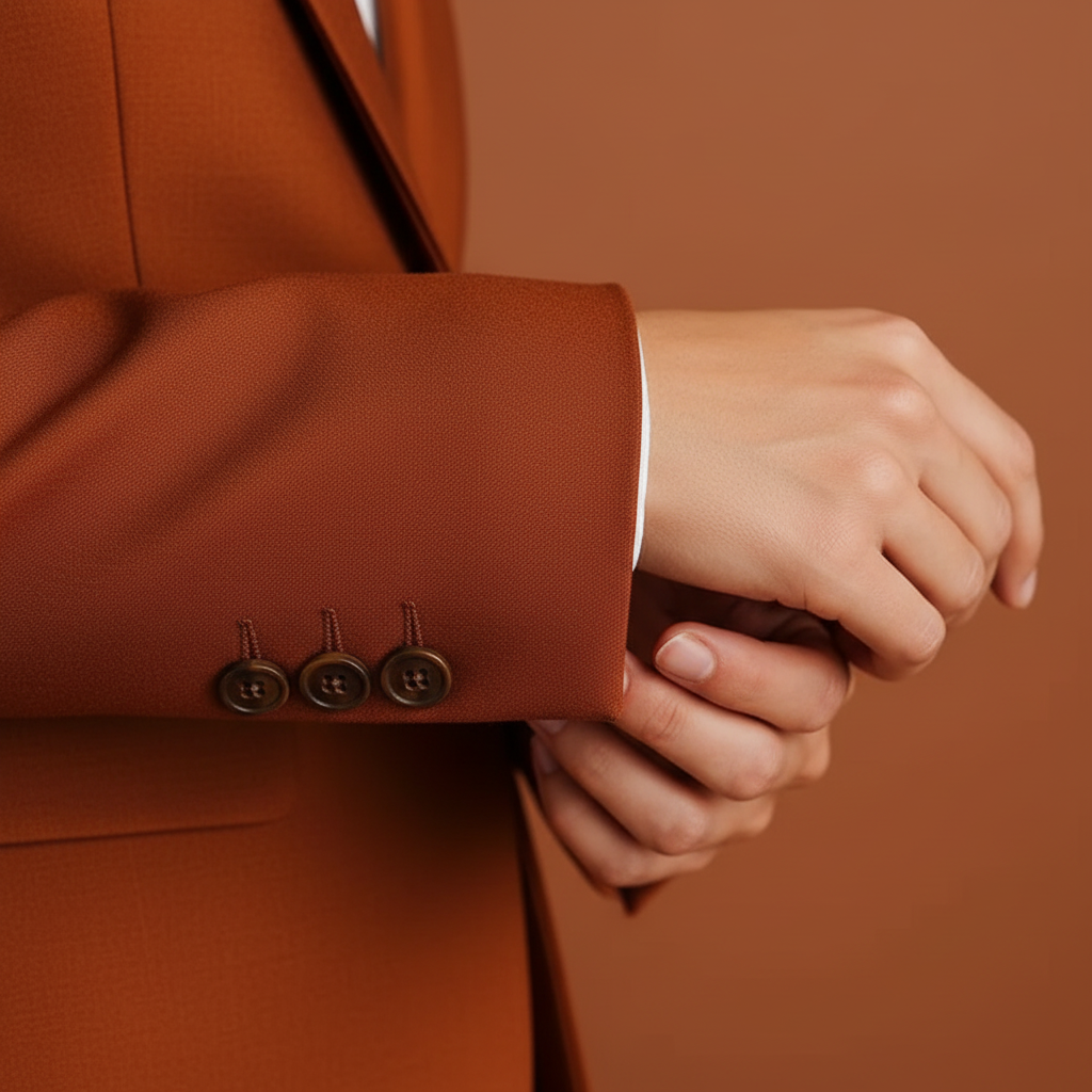 Women’s Single Breasted Blazer and Straight Leg Pants Suit Set
