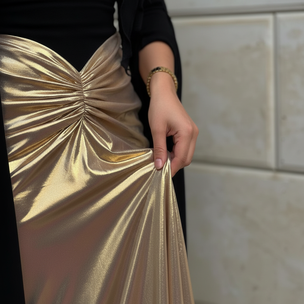 Women’s Contrast Panel Maxi Dress for Elegant Party Wear