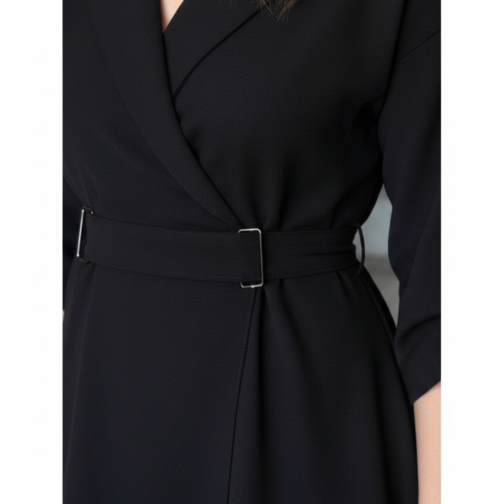 Women’s Elegant Midi Dress for Office Wear and Daily Fashion