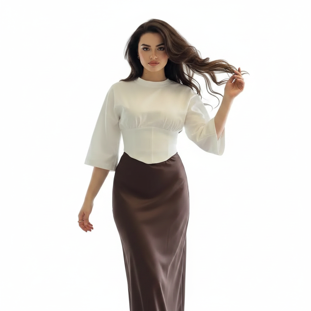 Women’s Cropped Blouse Top for Casual Chic Styling