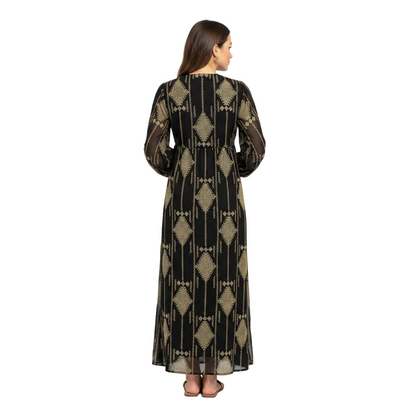 Women’s Elegant Printed Maxi Dress for Daily Wear and Tropical Getaway Outfits
