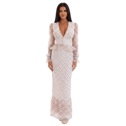 Women’s Peplum Top and Midi Skirt Set for Elegant Party Wear