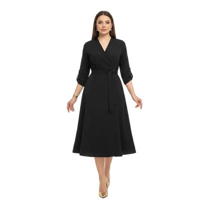 Women’s Elegant Midi Dress for Office Wear and Daily Fashion
