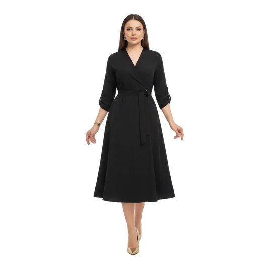 Women’s Elegant Midi Dress for Office Wear and Daily Fashion