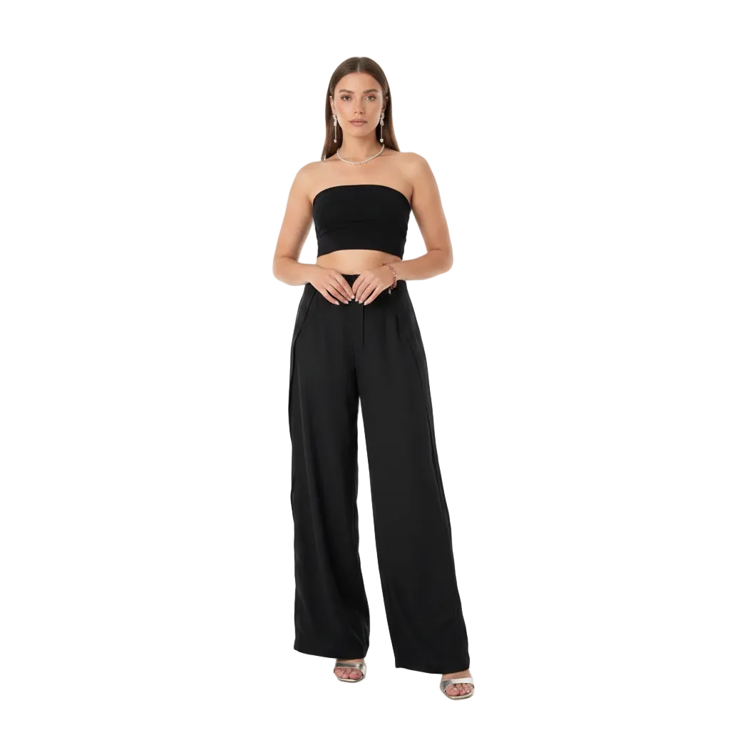 Women’s Wide Leg Ankle Pants for Casual Daily Wear