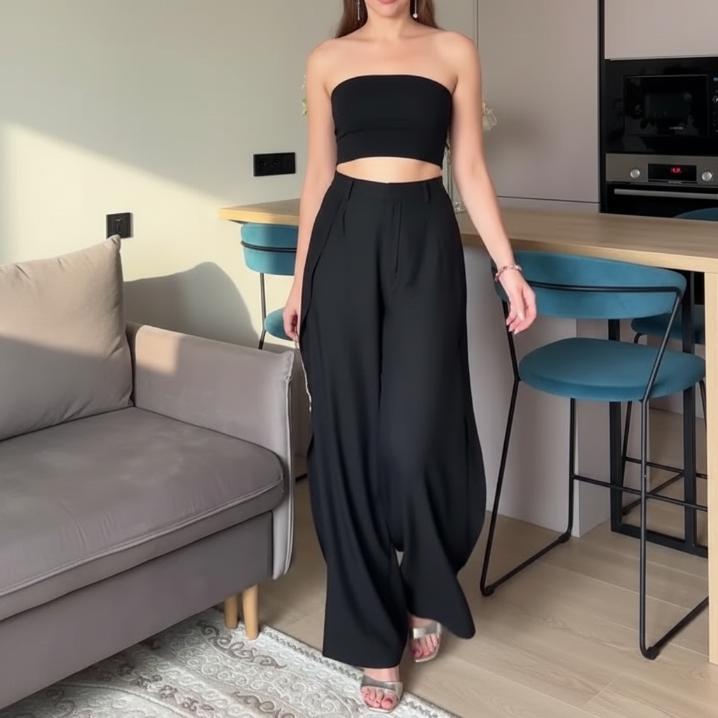 Women’s Wide Leg Ankle Pants for Casual Daily Wear