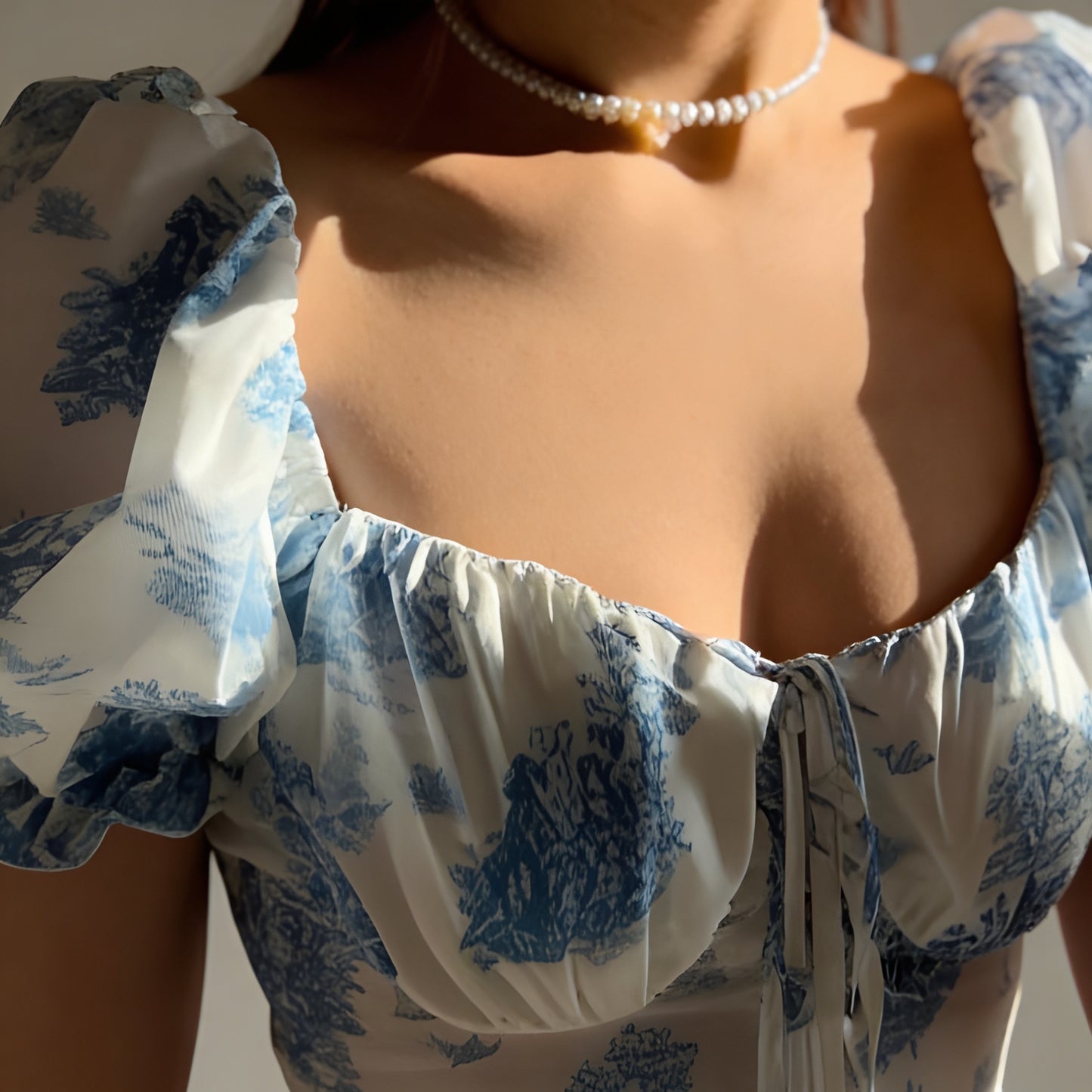 Women’s Floral Print Mini Dress for Vacation Wear and Romantic