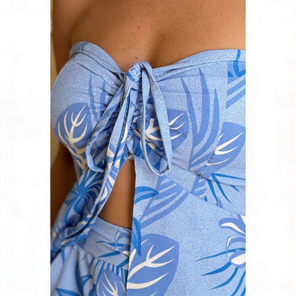 Women’s Floral Print Top and Shorts Set for Vacation Wear