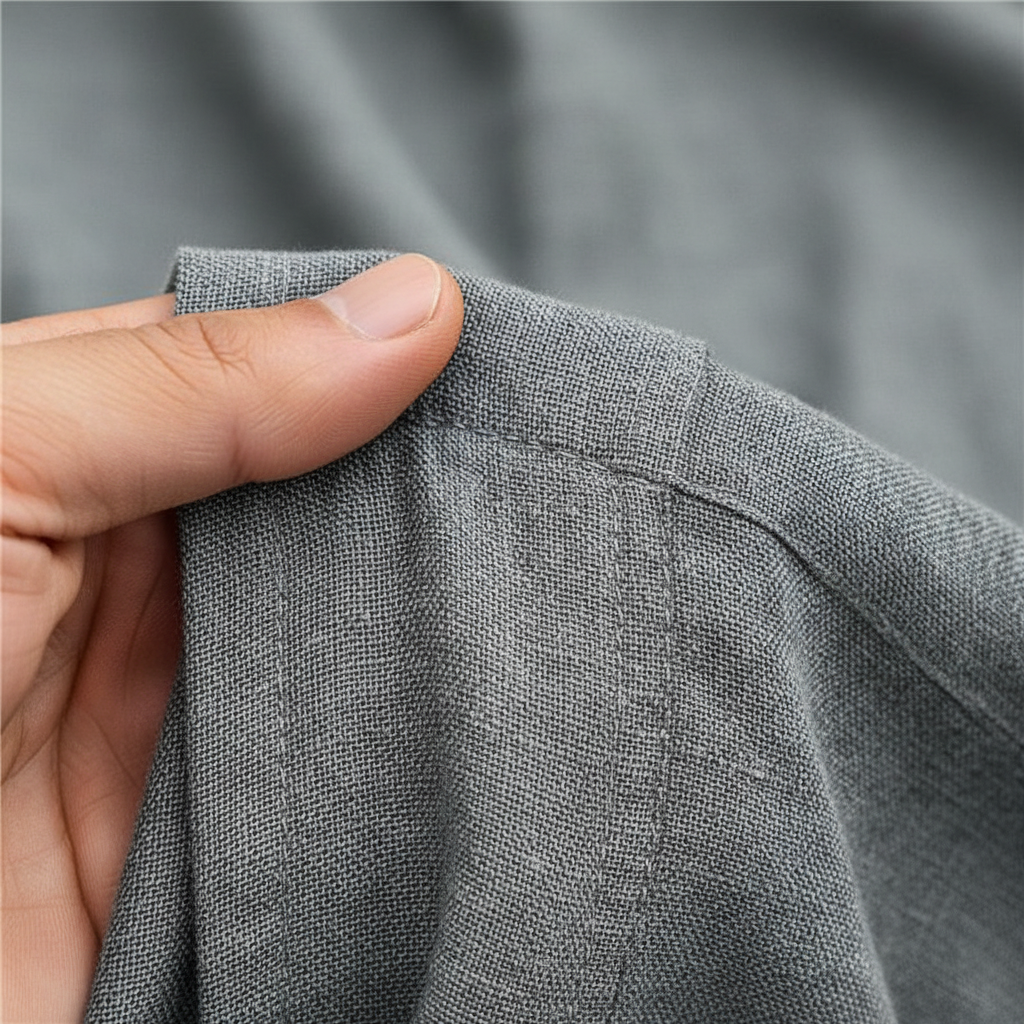 Men's Textured Button Down Shirt for Summer Casual Wear