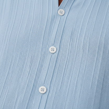 Men's Summer Two Piece Outfit with Sleeveless Button Down Shirt