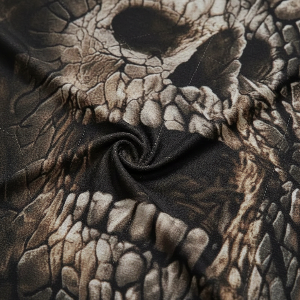 Men's Skull Print Long Sleeve Sweatshirt with Jogger Pants Set