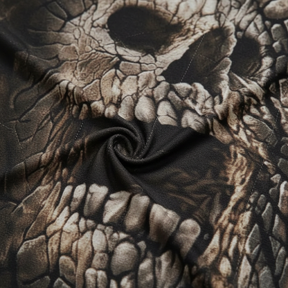 Men's Skull Print Long Sleeve Sweatshirt with Jogger Pants Set