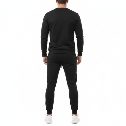 Men's Skull Print Long Sleeve Sweatshirt with Jogger Pants Set