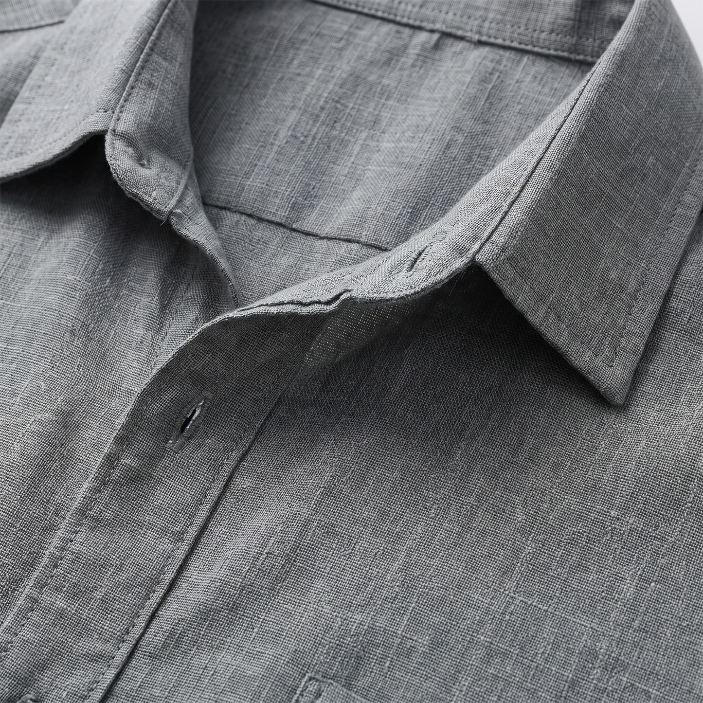 Men's Textured Button Down Shirt for Summer Casual Wear